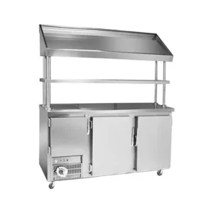 ثلاجة بروست بكاونتر ستانلس ستيل 150 سم