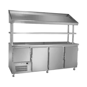 ثلاجة بروست بكاونتر ستانلس ستيل 200 سم