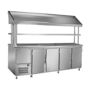 ثلاجة بروست بكاونتر ستانلس ستيل 250 سم