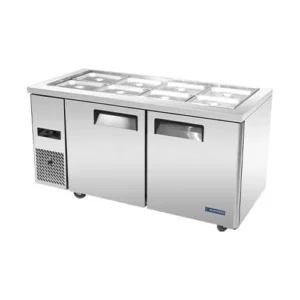 ثلاجة تحضير طعام 8 صحون 1على 2 كاونتر 150 سم