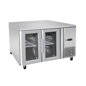 ثلاجة تخزين أرضية زجاج 136سم