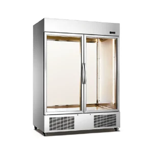 ثلاجة تعليق وعرض لحوم بابين بجهتين زجاجية 145سم