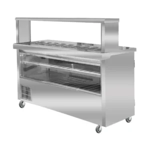 ثلاجة عرض لحوم مشاوي بصحون 150سم 2