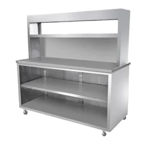 خزانة أرضية مع كاونتر ستانلس ستيل 100 سم