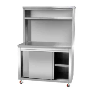 خزانة أرضية مع كاونتر ستانلس ستيل 150 سم