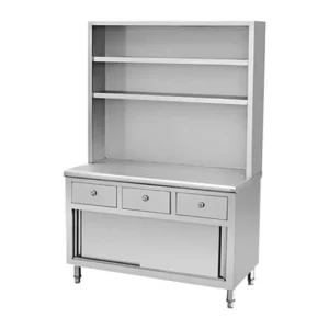 خزانة أرفف وأدراج ستانلس ستيل 100 سم