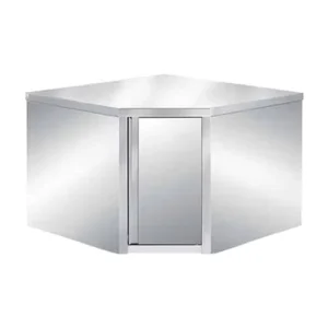 خزانة ركن حائطية ستانلس ستيل