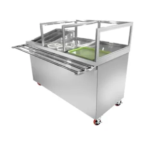 خزانة صواني وملاعق وسكاكين ستانلس ستيل 150 سم