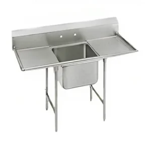 مغسلة حوض واحد بمجلى عن اليمين واليسار